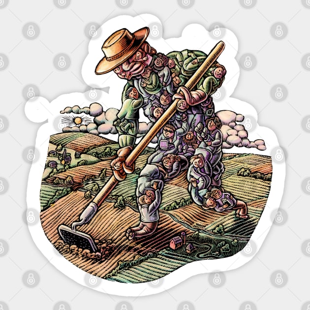 Cooperative Farming Sticker by Lisa Haney